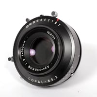 Nikon Apo Nikkor 360mm F9 Lens in custom Copal #3 shutter